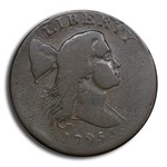1795 Large Cent Jefferson Head Fine-12 PCGS (S-80 Plain Edge)