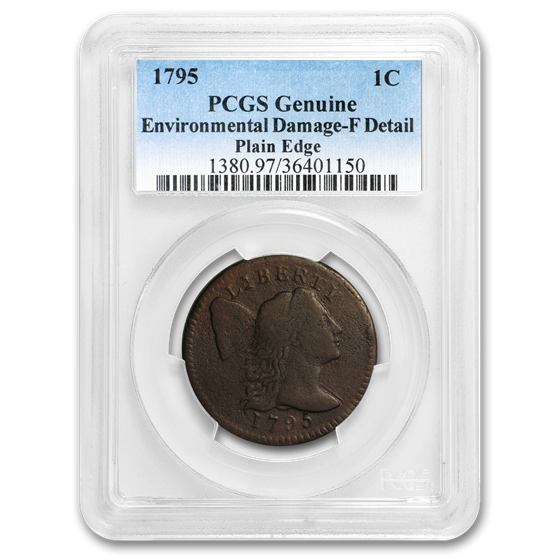 1795 Large Cent Plain Edge Fine Details PCGS (Genuine) 1795 Large Cent Plain Edge Fine Details PCGS (Genuine)