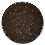 1795 Liberty Cap Half Cent AU-58 PCGS (C-2a LE Punctuated Date)