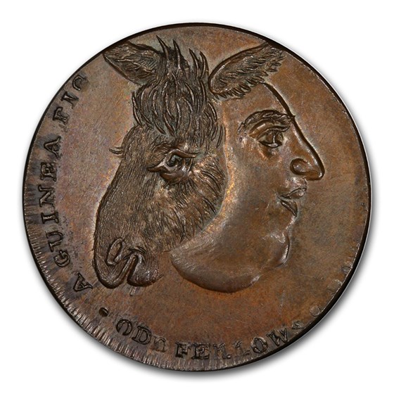 1795 Middlesex Farthing Conder Token MS-65 PCGS (BN) 1795 Middlesex Farthing Conder Token MS-65 PCGS (BN)