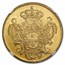 1795-R Brazil Gold 6400 Reis Maria I MS-61 NGC