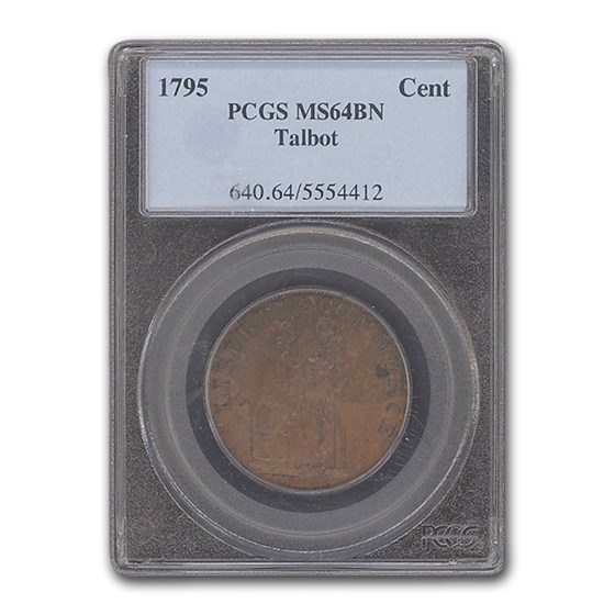 1795 Talbot Allum & Lee Cent Colonial MS-64 PCGS (Brown) 1795 Talbot Allum & Lee Cent Colonial MS-64 PCGS (Brown)