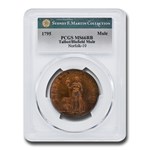 1795 Talbot Allum & Lee Cent Colonial MS-66 PCGS (Red/Brown)