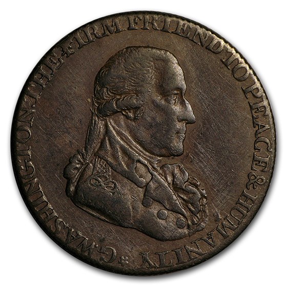1795 Washington Half Penny Grate Token Choice XF 1795 Washington Half Penny Grate Token Choice XF