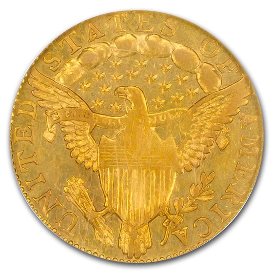 Buy 1796 2.50 Capped Bust Quarter Eagle No Stars AU58 PCGS APMEX