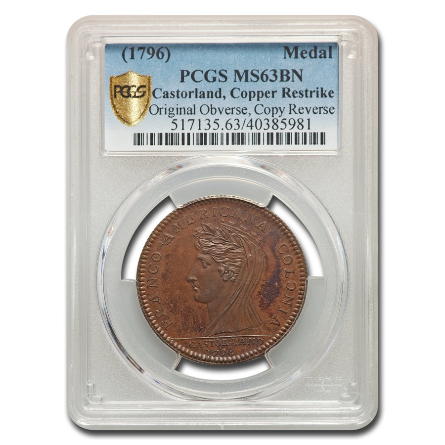Buy 1796 Castorland Medal Restrike MS63 PCGS (Brown) APMEX