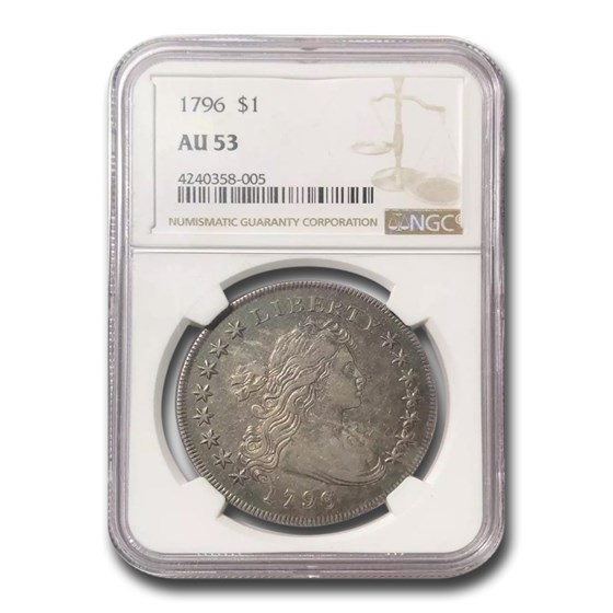 1796 Draped Bust Dollar AU-53 NGC 1796 Draped Bust Dollar AU-53 NGC