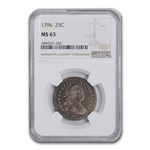 1796 Draped Bust Quarter MS-63 NGC