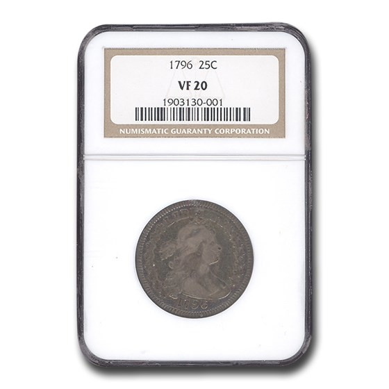 1796 Draped Bust Quarter VF-20 NGC 1796 Draped Bust Quarter VF-20 NGC
