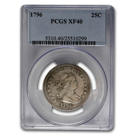 1796 Draped Bust Quarter XF-40 PCGS 1796 Draped Bust Quarter XF-40 PCGS