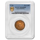 1796 Great Britain Farthing MS-64 PCGS (RB, Spence)