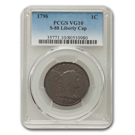 1796 Large Cent VG-10 PCGS (S-88) 1796 Large Cent VG-10 PCGS (S-88)