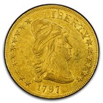 1797 $10 Turban Head Gold Eagle AU-55+ PCGS (Large Eagle)