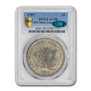 1797 Draped Bust Dollar AU-58 PCGS CAC (9x7 Stars Lg Letters) 1797 Draped Bust Dollar AU-58 PCGS CAC (9x7 Stars Lg Letters)
