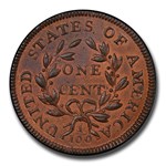 1797 Draped Bust Large Cent MS-65+ PCGS CAC (RB, Rev of 1797)