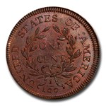 1797 Draped Bust Large Cent MS-65 PCGS (Rev of 1797, Stems, R/B)
