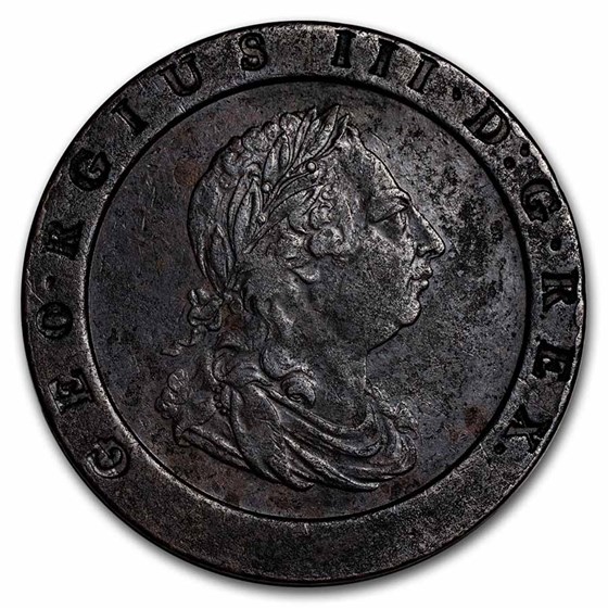1797 Great Britain "Cartwheel Penny" AU 1797 Great Britain "Cartwheel Penny" AU