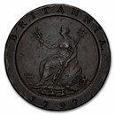 1797 Great Britain George III "Cartwheel" 2 Pence VF