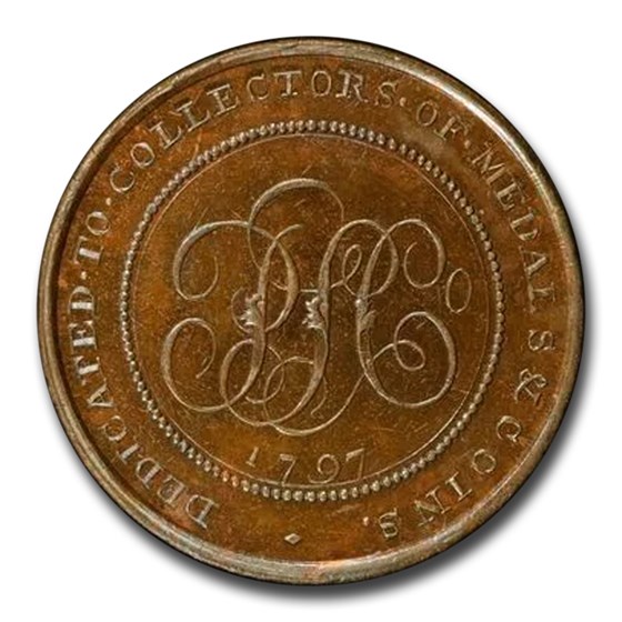 1797 Middlesex 1/2 Penny Conder Token MS-64 PCGS (Brown) 1797 Middlesex 1/2 Penny Conder Token MS-64 PCGS (Brown)