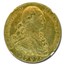 1797-NR Colombia Gold 8 Escudo Charles IV AU-53 NGC