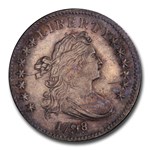 1798/7 Draped Bust Dime MS-64 PCGS (16 Stars Reverse, Toned)