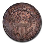 1798/7 Draped Bust Dime MS-64 PCGS (16 Stars Reverse, Toned)
