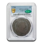 1798 Draped Bust Dollar AG-3 PCGS CAC