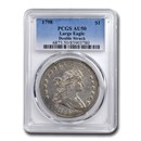 1798 Draped Bust Dollar AU-50 PCGS (Large Eagle, Double Struck) 1798 Draped Bust Dollar AU-50 PCGS (Large Eagle, Double Struck)
