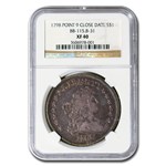1798 Draped Bust Dollar Eagle XF-40 NGC (Point 9 Close Date)