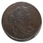 1798 Flowing Hair Large Cent AU-53 PCGS (S-166)