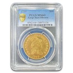 1799 $10 Turban Head Gold Eagle MS-64+ PCGS (Large Stars Obverse)