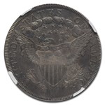 1799/8 Draped Bust Dollar AU-58 NGC (15 Stars, BB-141, B-3)