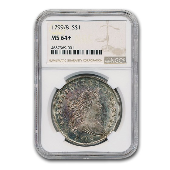1799/8 Draped Bust Dollar MS-64+ NGC 1799/8 Draped Bust Dollar MS-64+ NGC