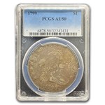 1799 Draped Bust Dollar AU-50 PCGS