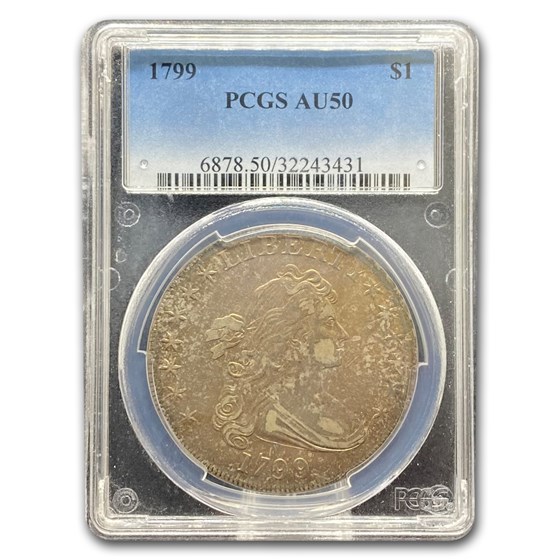 1799 Draped Bust Dollar AU-50 PCGS 1799 Draped Bust Dollar AU-50 PCGS