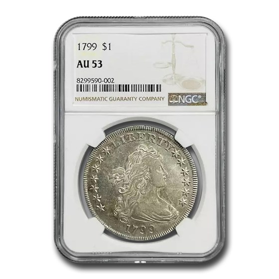 1799 Draped Bust Dollar AU-53 NGC 1799 Draped Bust Dollar AU-53 NGC