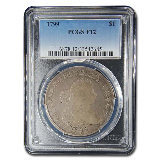 1799 Draped Bust Dollar Fine-12 PCGS 1799 Draped Bust Dollar Fine-12 PCGS