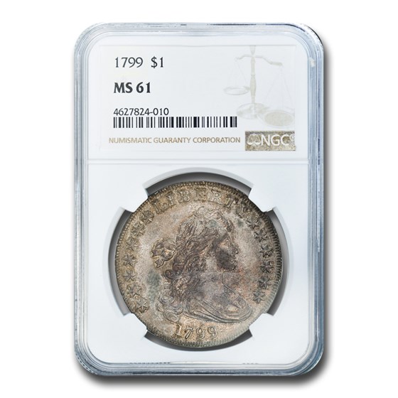 1799 Draped Bust Dollar MS-61 NGC 1799 Draped Bust Dollar MS-61 NGC