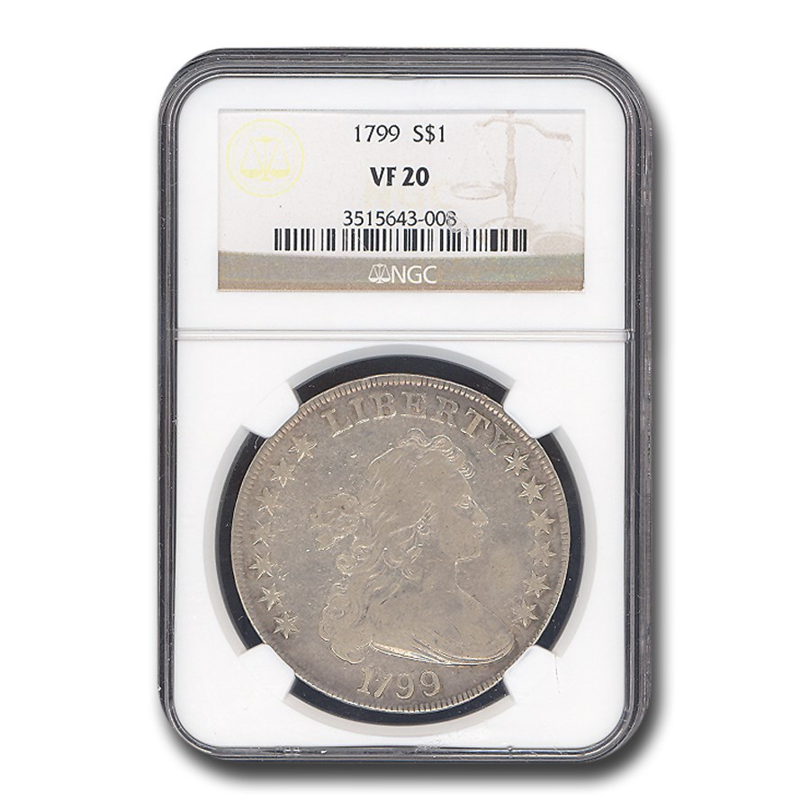 1799 Draped Bust Dollar VF-20 NGC