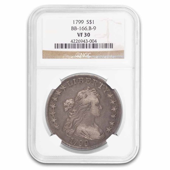 1799 Draped Bust Dollar VF-30 NGC 1799 Draped Bust Dollar VF-30 NGC