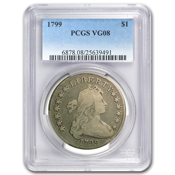 1799 Draped Bust Dollar VG-8 PCGS 1799 Draped Bust Dollar VG-8 PCGS