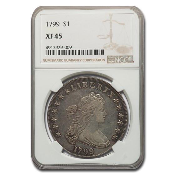 1799 Draped Bust Dollar XF-45 NGC 1799 Draped Bust Dollar XF-45 NGC