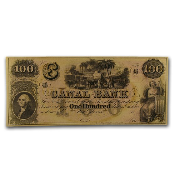 18__ Canal Bank of New Orleans $100 Note LA-105 CU 18__ Canal Bank of New Orleans $100 Note LA-105 CU