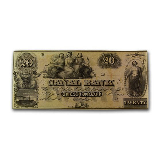 18__ Canal Bank of New Orleans $20 Note LA-105 CU 18__ Canal Bank of New Orleans $20 Note LA-105 CU