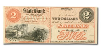 18__ The State Bank of Michigan $2 MI-160 CU 18__ The State Bank of Michigan $2 MI-160 CU