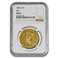 1800 $10 Draped Bust Gold Eagle MS-61 NGC (BD-1)