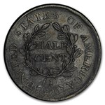 1800-1808 Draped Bust Half Cent XF
