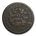 1800-1808 Draped Bust Half Cents Culls