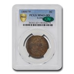 1800/79 Draped Bust Large Cent MS-63+ PCGS CAC (Brown, S-194)