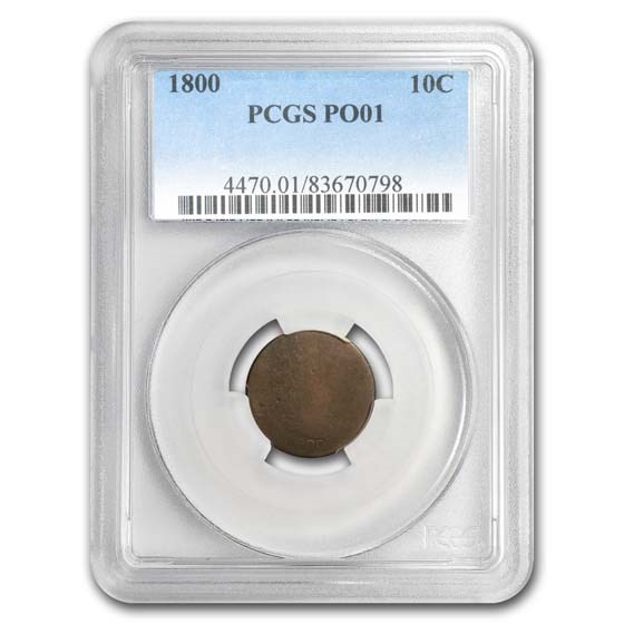 1800 Draped Bust Dime PO-01 PCGS 1800 Draped Bust Dime PO-01 PCGS